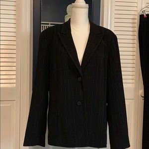 Black pin stripe suit with pants